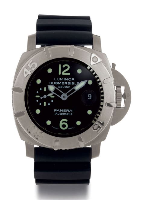 a panerai titanium submersible firenze 1860 automatic wristwatch|PANERAI. A LIMITED EDITION TITANIUM AUTOMATIC .